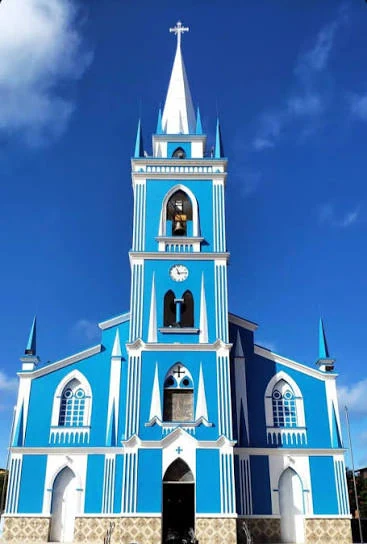 Igreja e praça em São Tomé, Rio Grande do Norte