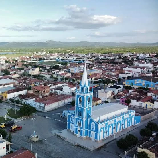 Vista aérea de São Tomé, Rio Grande do Norte